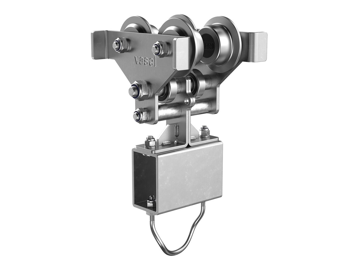 I-Beam Tow Trolley (U-Bolt) (4WU) for Roundform Cables (2020 Series)